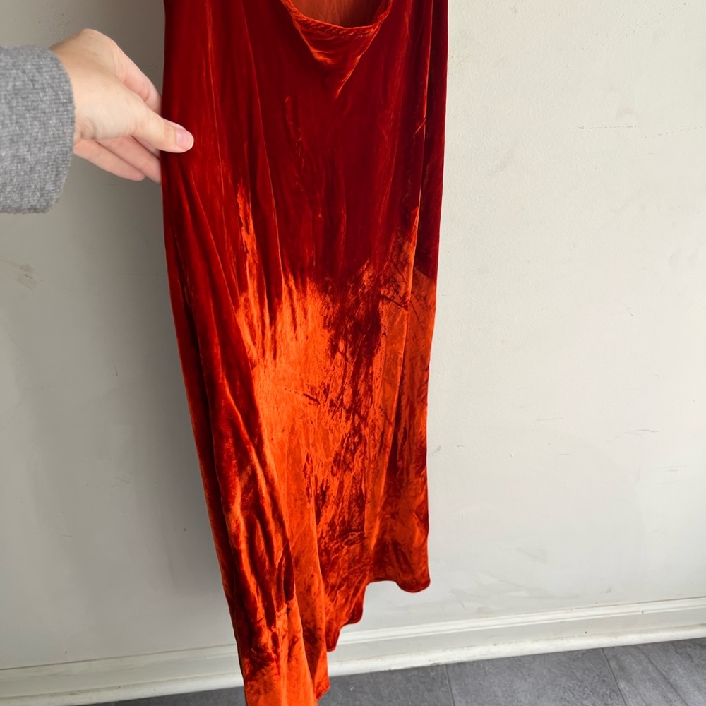 REFORMATION Lorenzo Velvet Lace Dress Size Large - Picture 9 of 11